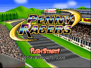Penny Racers title screen for Nintendo 64